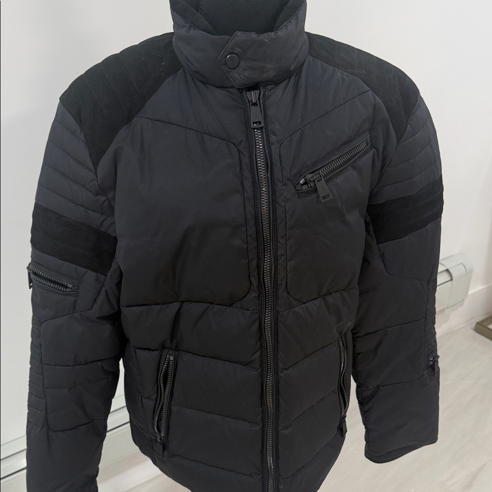 Men's Black Quilted Jacket